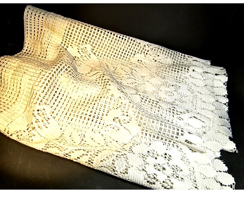 1627.  Lace Curtain Window Topper 18 x 69